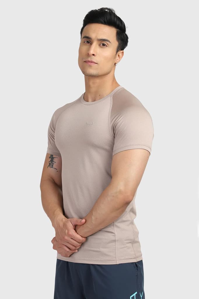 Sculpt T-shirts Beige — photo 4