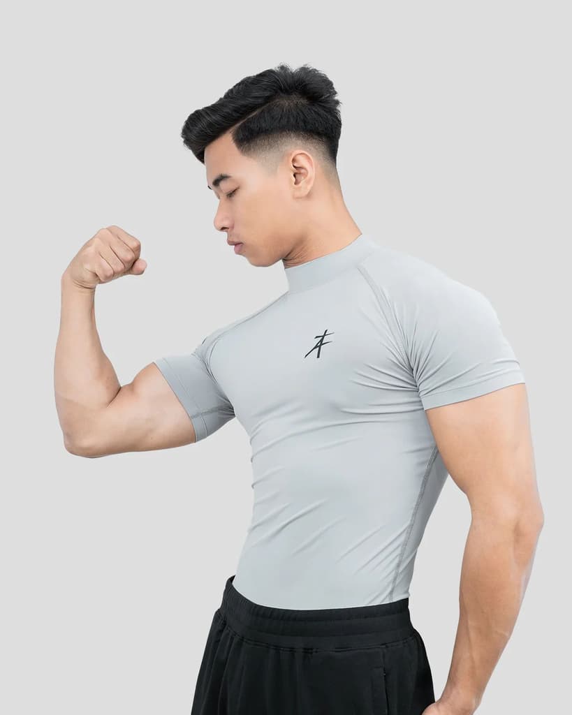Hustle High Neck Compression T-shirt — photo 6