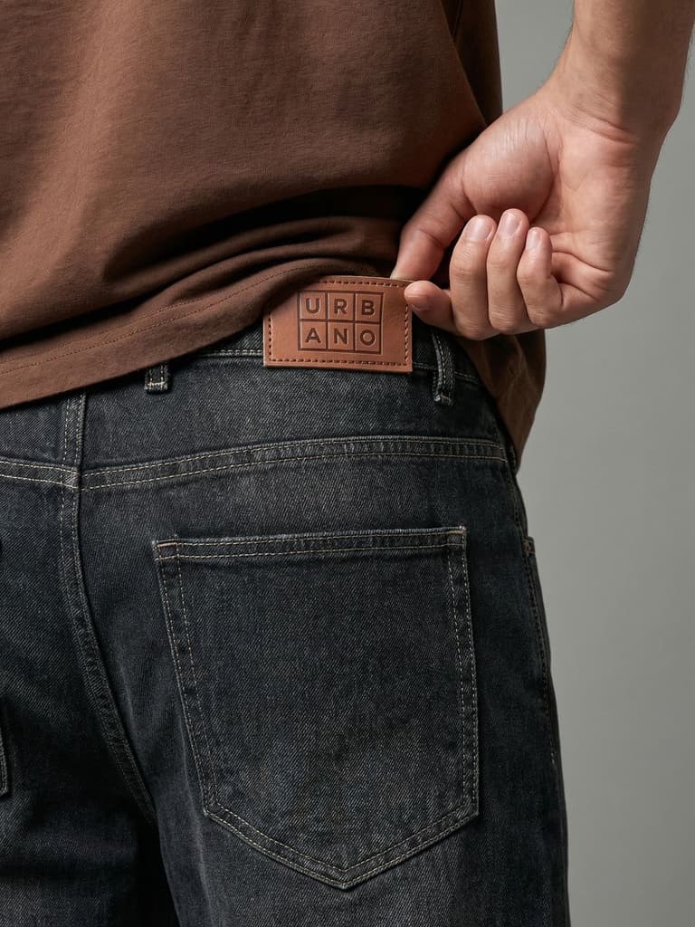 Men's Dark Grey Relaxed Fit Washed Denim Jeans Non-Stretchable — photo 6