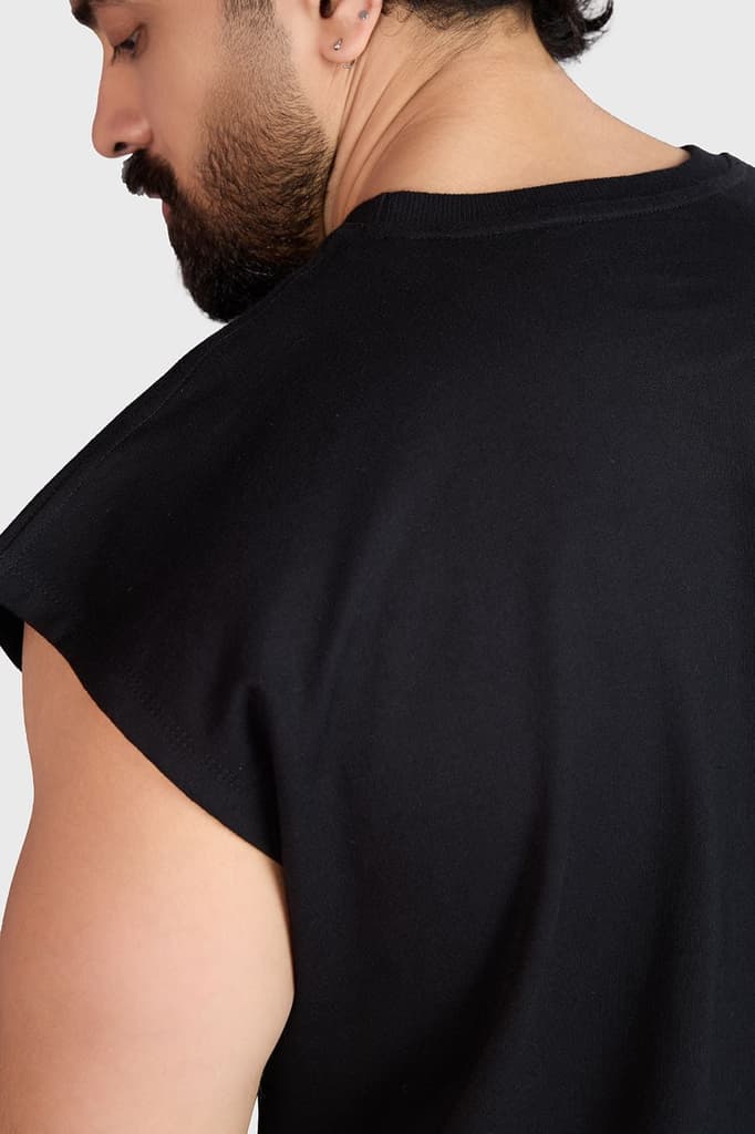 Heavyweight Capsleeves Tank Black — photo 3