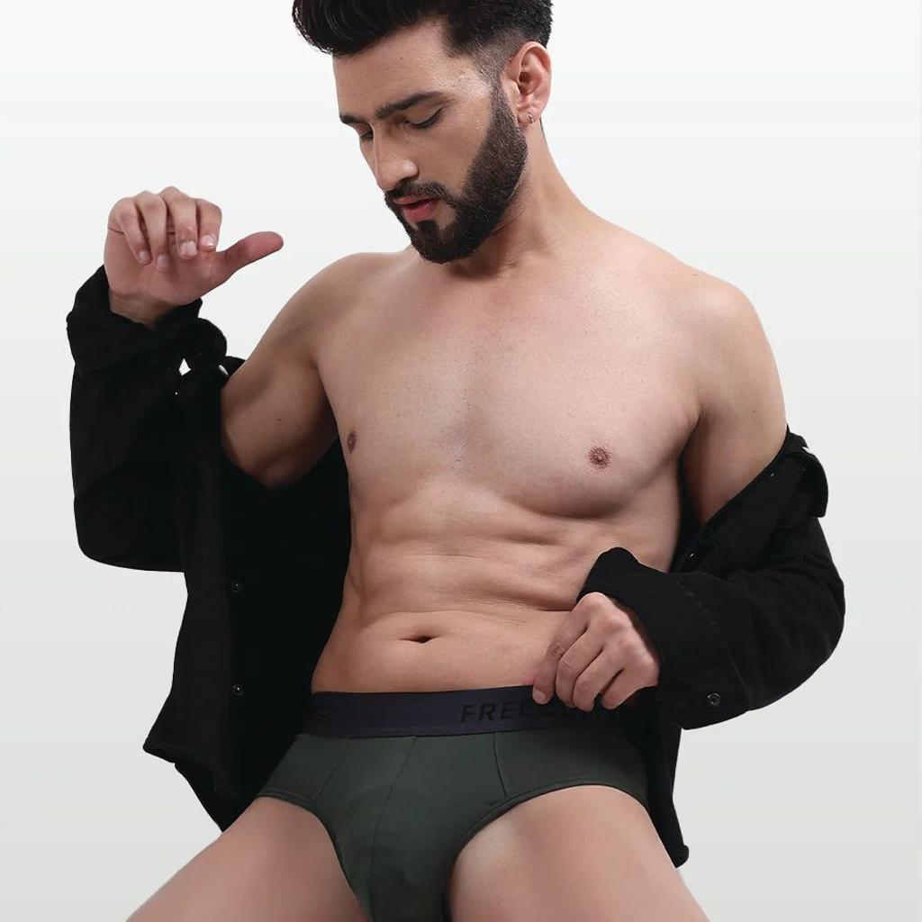 Men's Anti-Bacterial Micro Modal Brief in Contrast Waistband (Pack of 1)