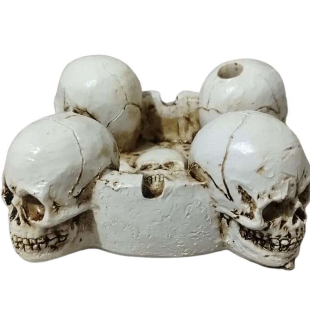 Smokin’ Skull Ashtray : Ceramic Skull Design Ashtray — photo 7