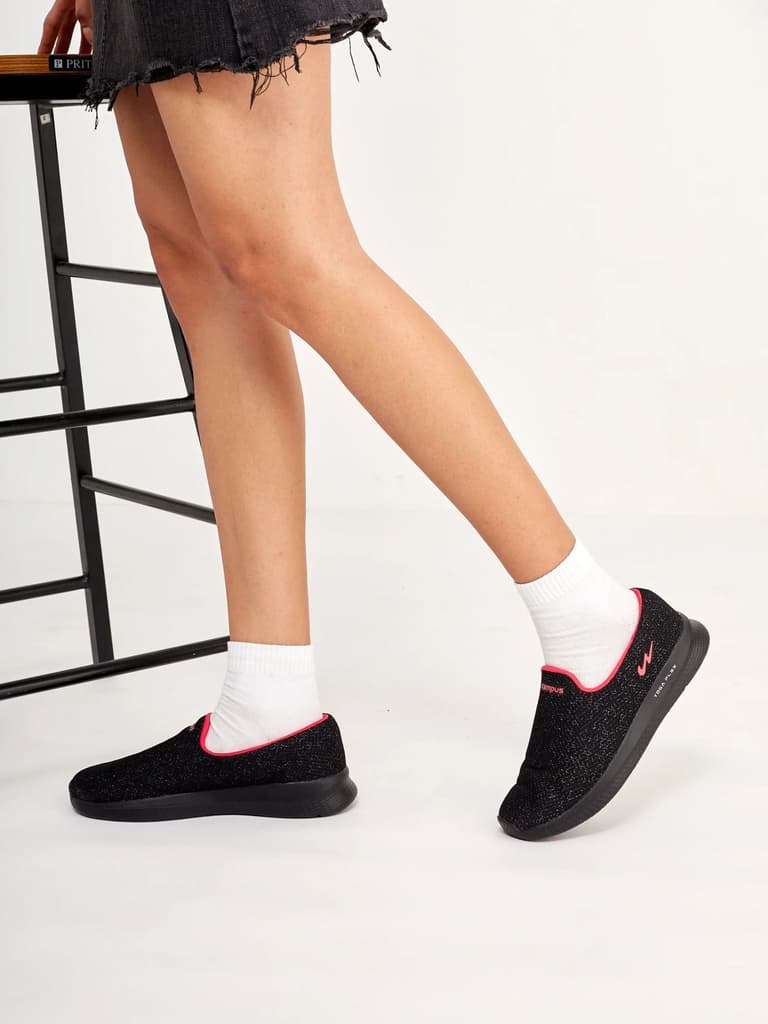 ZOE PLUS Black Women's Walking Shoes — photo 9