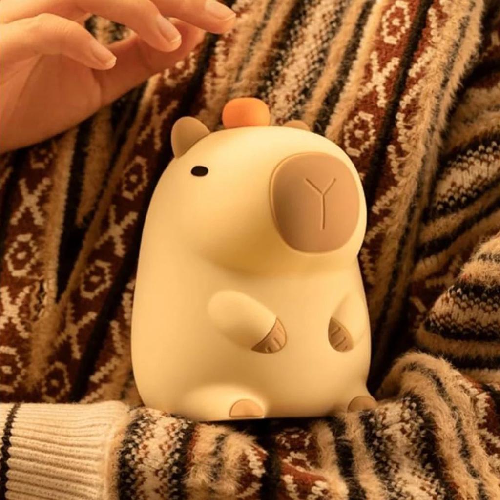 Cute Capybara Silicone Lamp | Touch Sensor Lamp, Rechargeable Night Light — photo 7