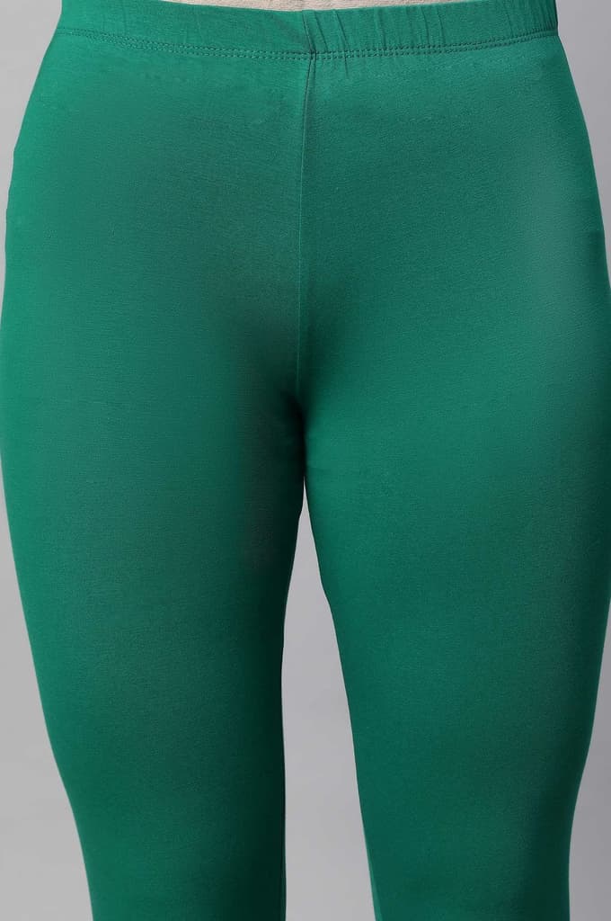 Green Mid-Rise Churidar — photo 7