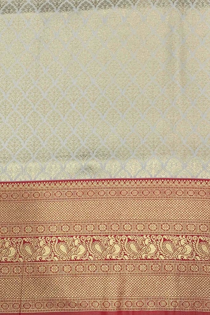 Mimosa Women's Woven Design Kanjivaram Style Art Silk Saree With Blouse Piece : SA00001609HWFREE — photo 7