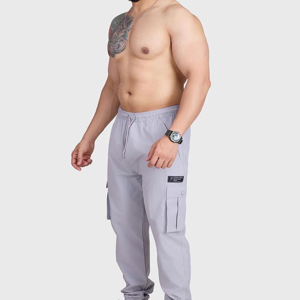 Script Cargo Joggers Light Grey