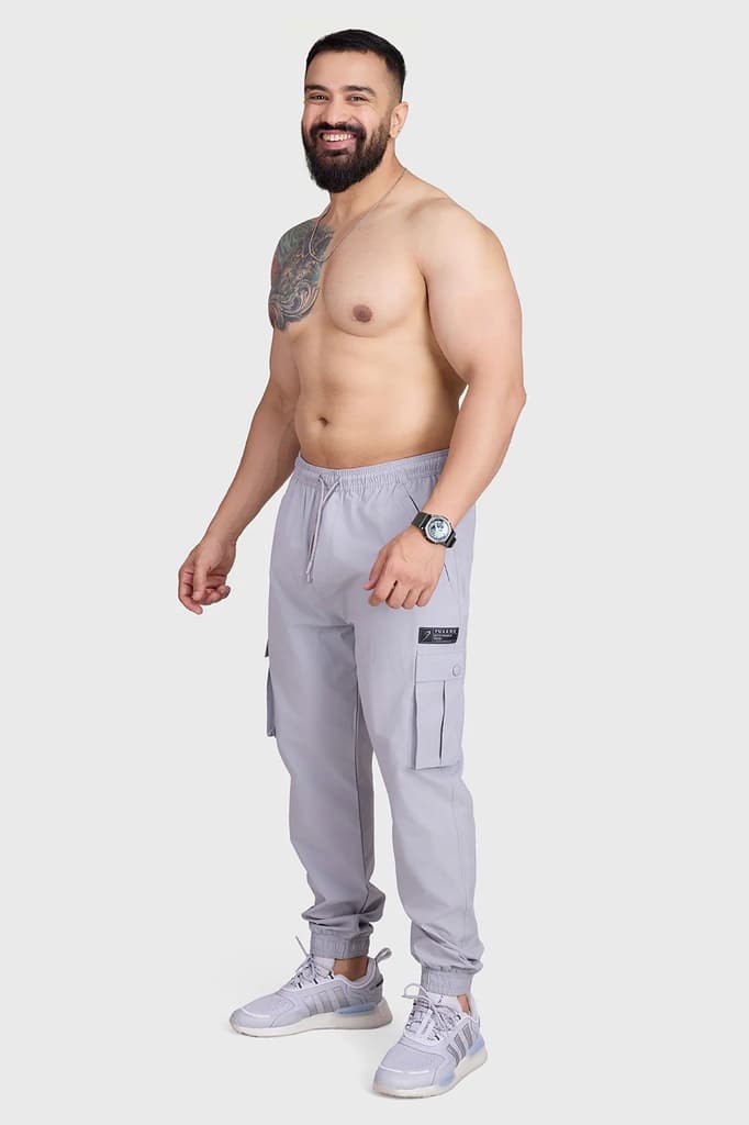 Script Cargo Joggers Light Grey — S