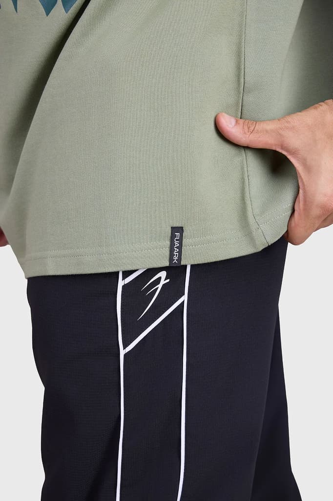 Regime Oversized T-shirts Sage Green — photo 4