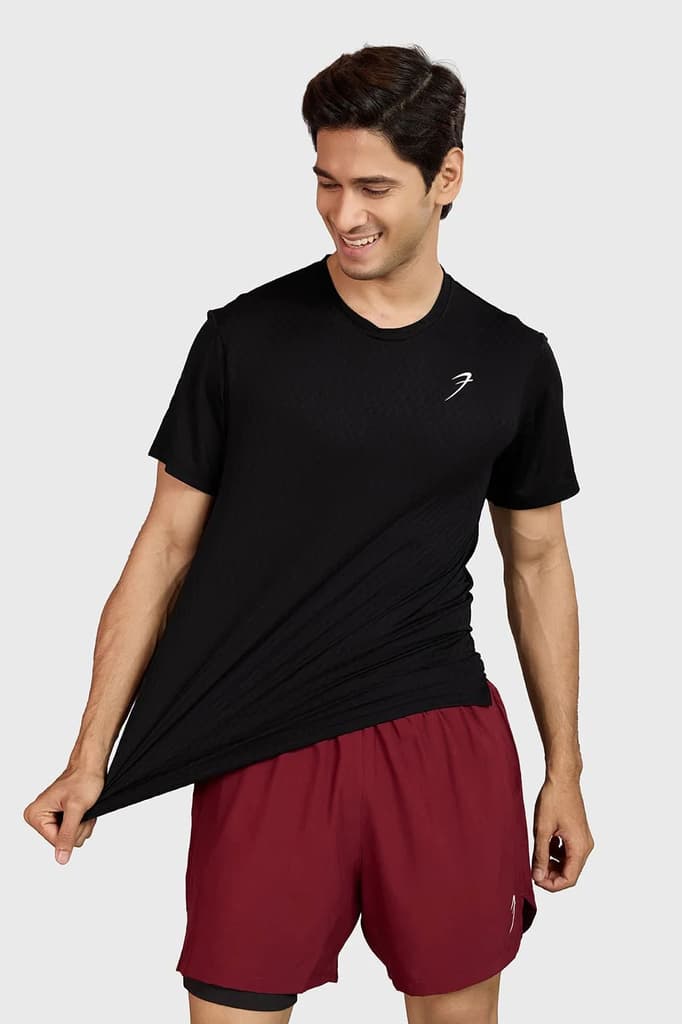 Motion Running T-shirt Black — S