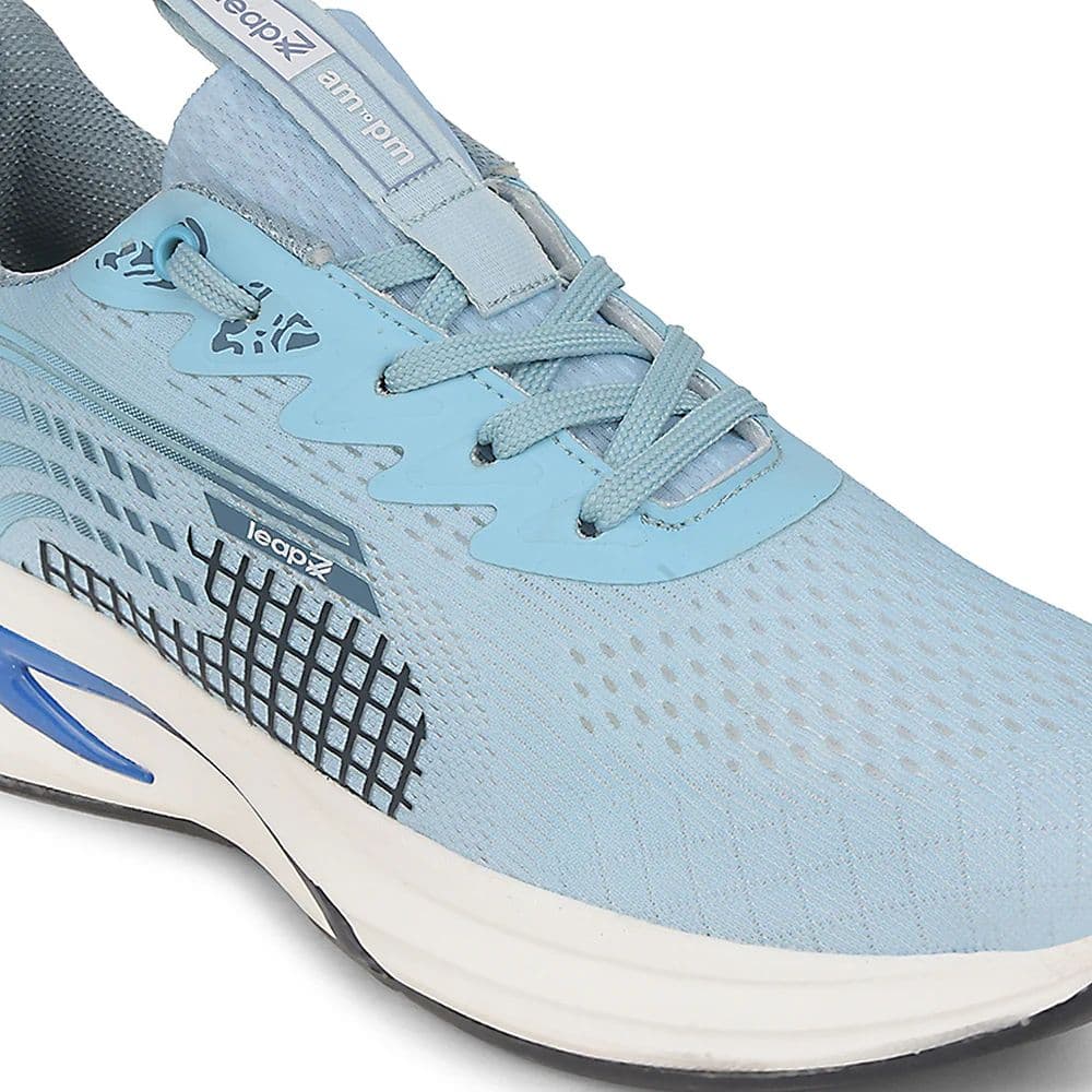Leap7x Sky Blue Sports Lacing Running Shoes For Men KAPSTER-1 By Liberty — photo 5