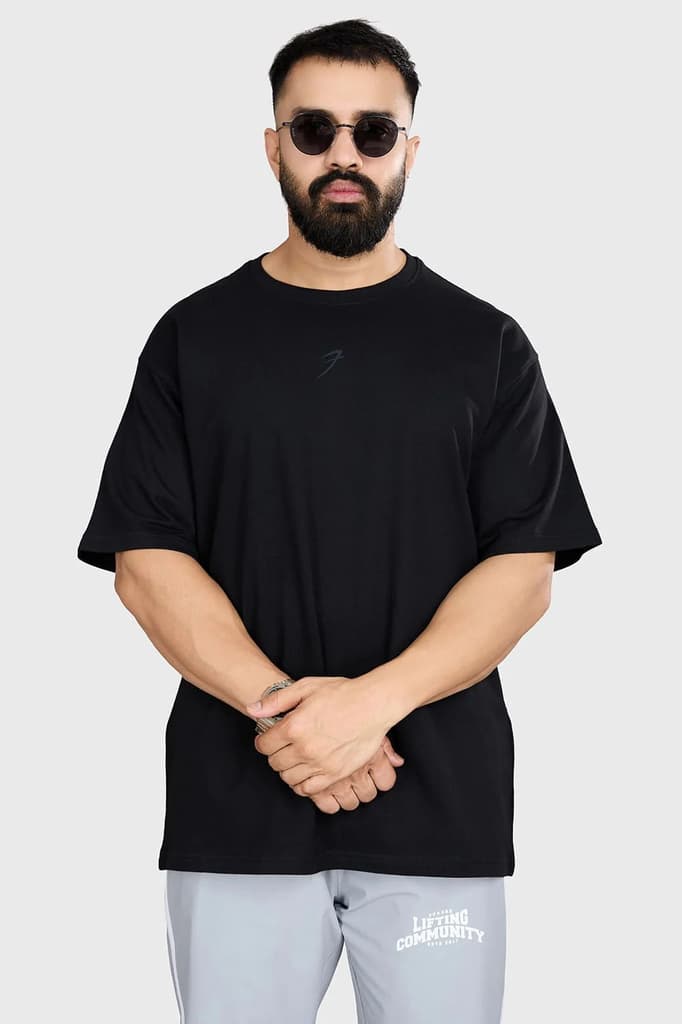Heavyweight Oversized T-shirt Black — photo 3