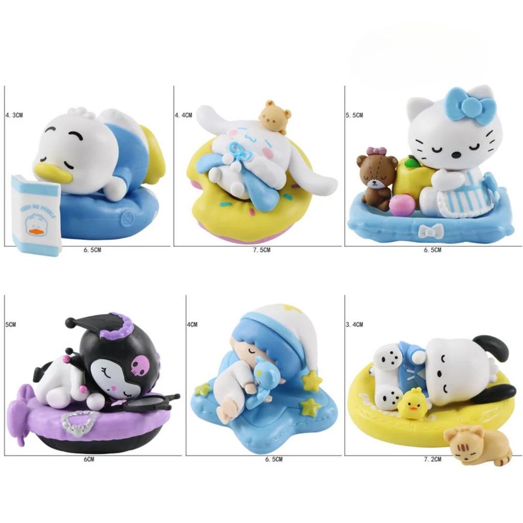 Sanrio Fall Asleep Series Figurines | 6 pc Collectible Set — photo 5