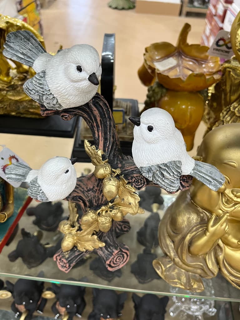White Bird Figurine | Statue | Porcelain | White