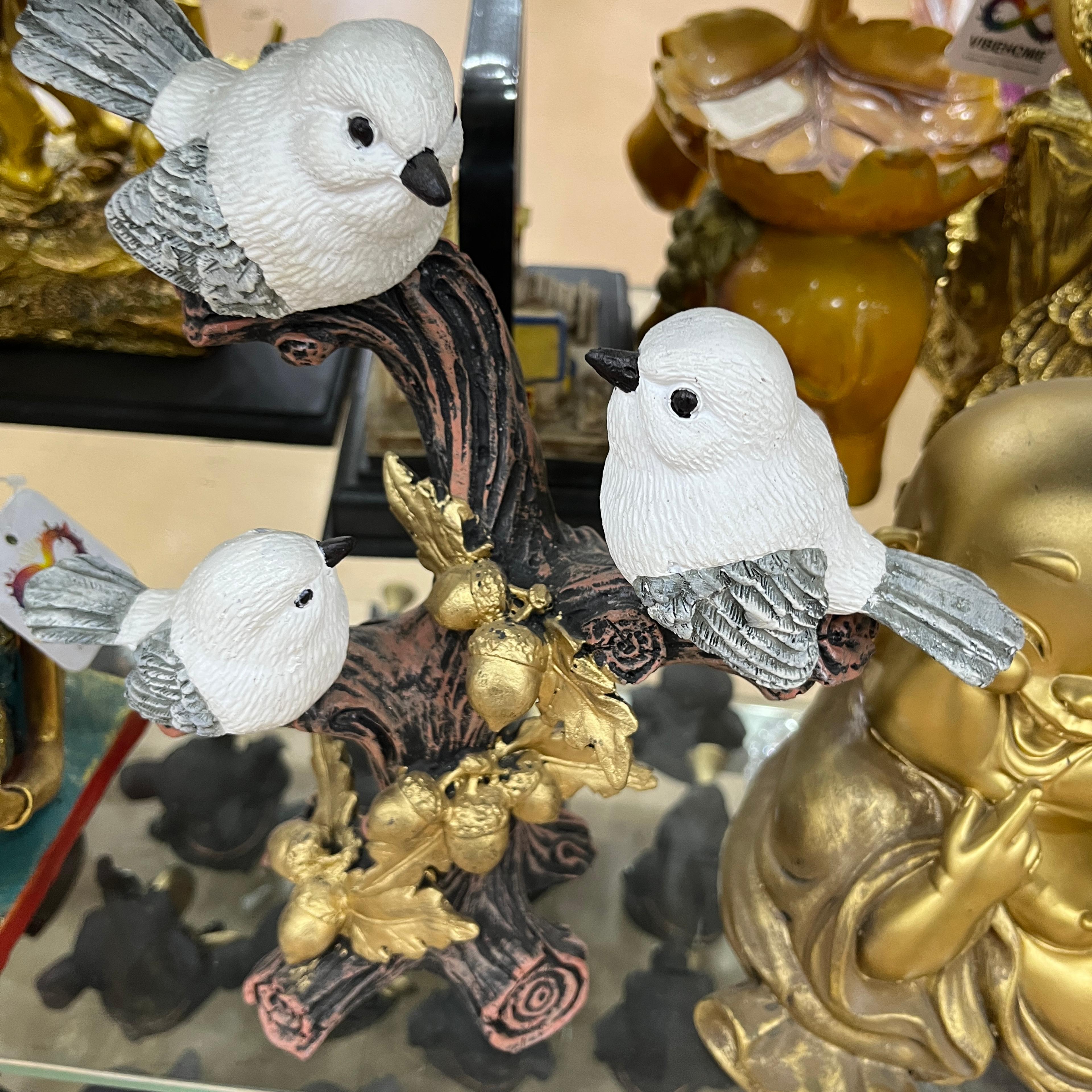 White Bird Figurine | Statue | Porcelain | White