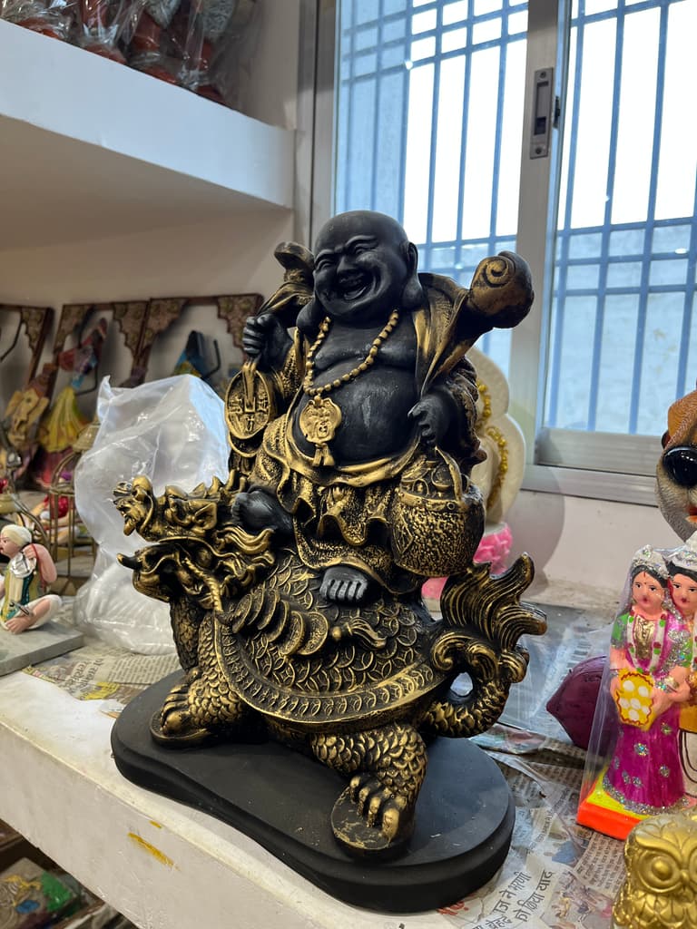 Golden Buddha Statue | Sculpture | Bronze | Gold