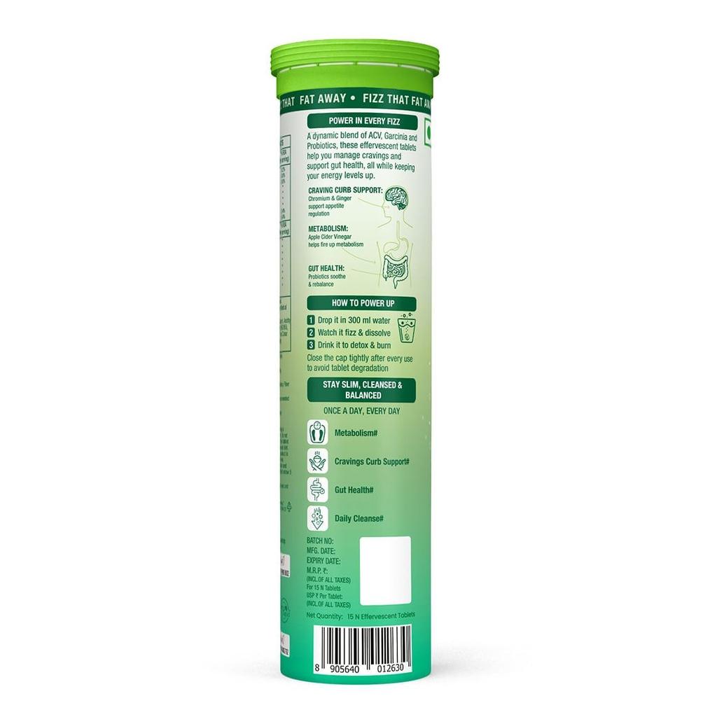 Crave Ctrl Apple Cider Vinegar Effervescent Tablets Weight & Craving