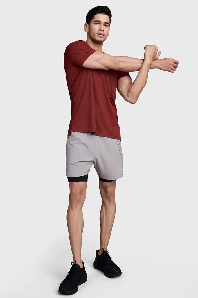 Checks Running T-shirt Salsa — photo 2