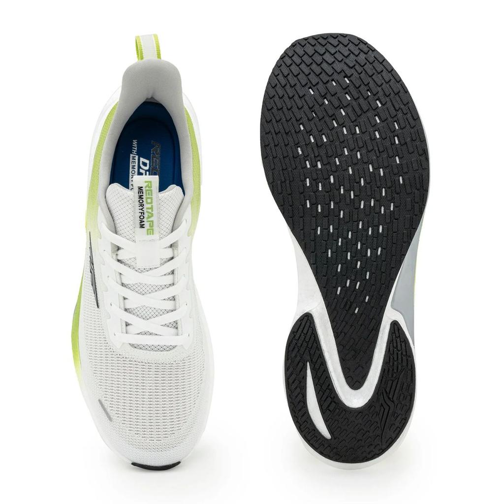 Sports Shoes for Men in Lime and White | Athleisure Shoes — photo 5