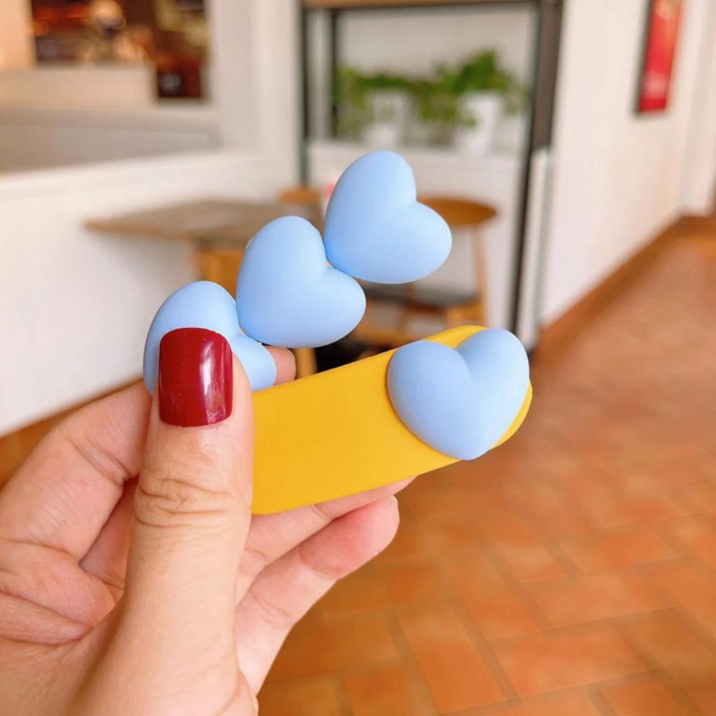 Candy Hearts Hair Clip Set – Soft Color Hair Charm — photo 2