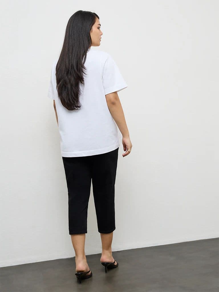 Gia Black High-Rise Capri — photo 4