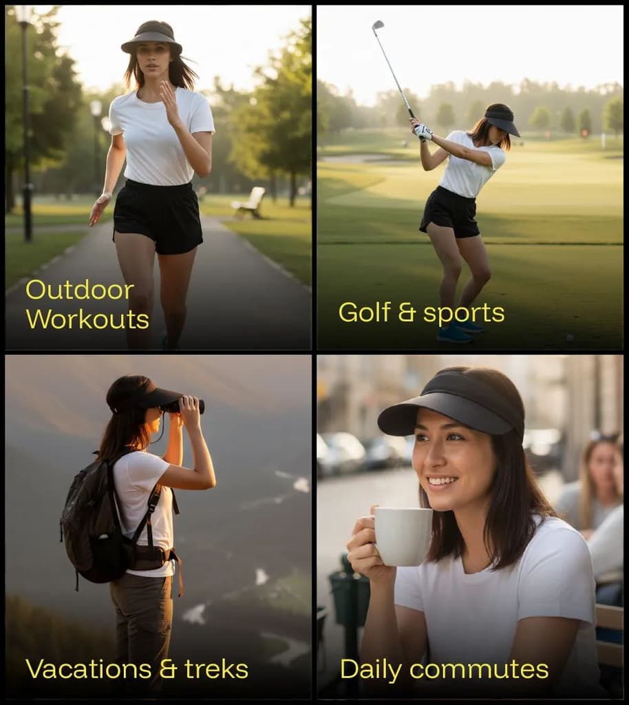 Women Sun Visor Cap — photo 2