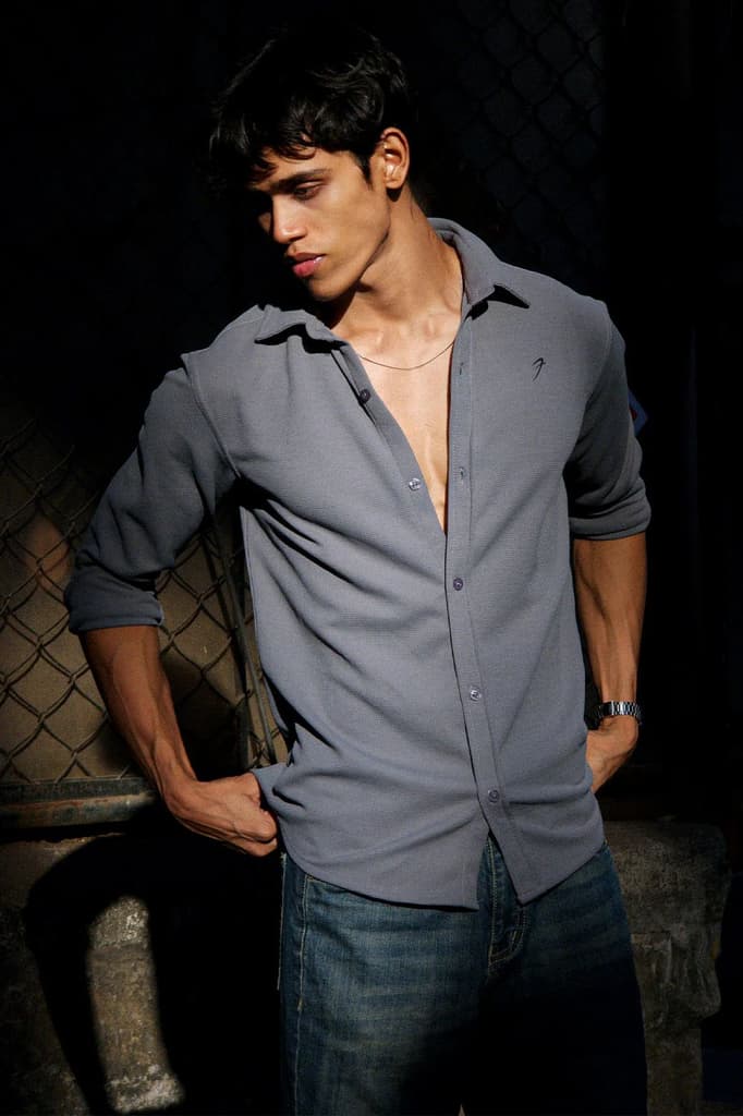 Foundation Fullsleeves Shirt Light Grey — S