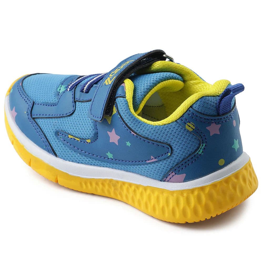 Leap7x Royal Blue Sports Non Lacing Walking Shoes For Kids JAMIE-51V By Liberty — photo 6