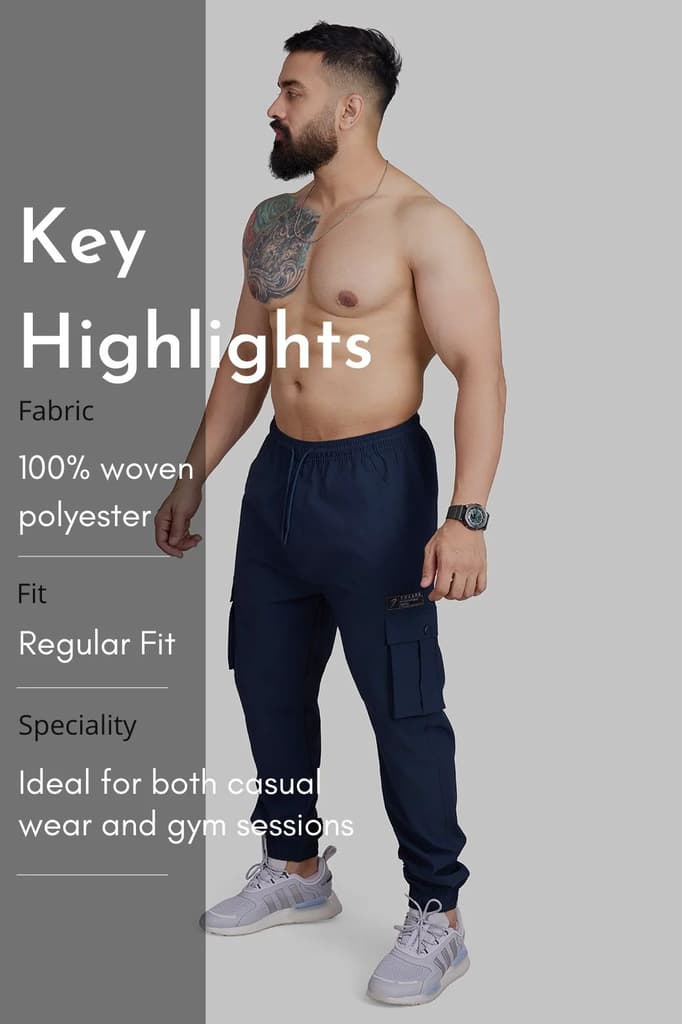 Script Cargo Joggers Dark Navy — photo 8
