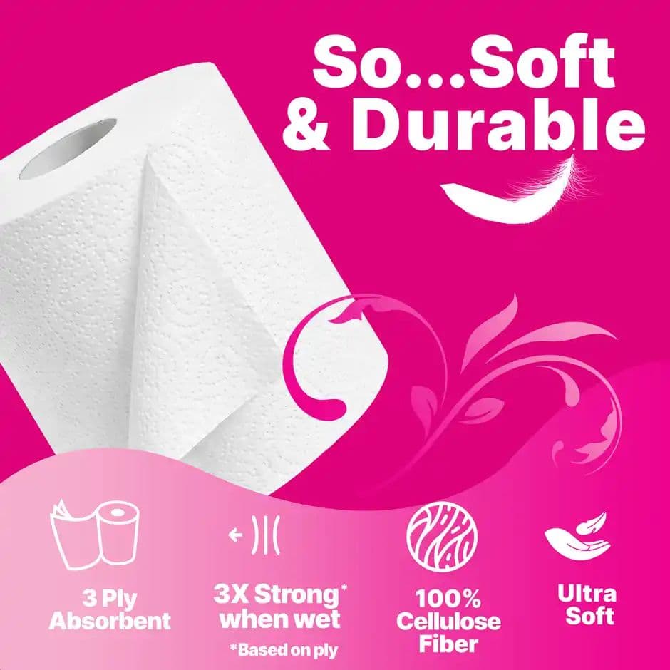 Origami 3Ply Soft 4 in 1 Toilet Tissue Roll | 340 Pulls Each — photo 2