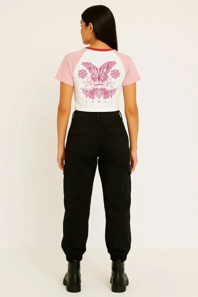Lost Angels // Women’s Fitted Crop Top — photo 8