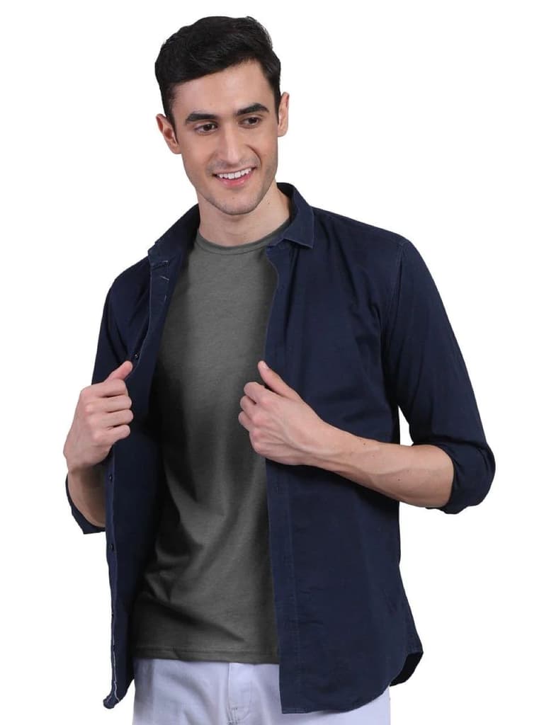 Men's Half Sleeves Bamboo Undershirts (Loungewear & Sleepwear)- Pack of 1 — photo 11