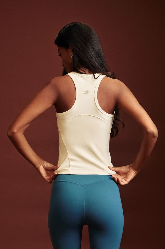 White OnTheGo Fitted Tank Top — photo 3