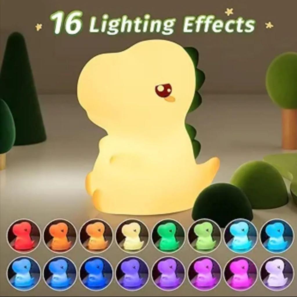Little Dino Night Light – Rechargeable Touch LED Lamp for Kids — photo 2
