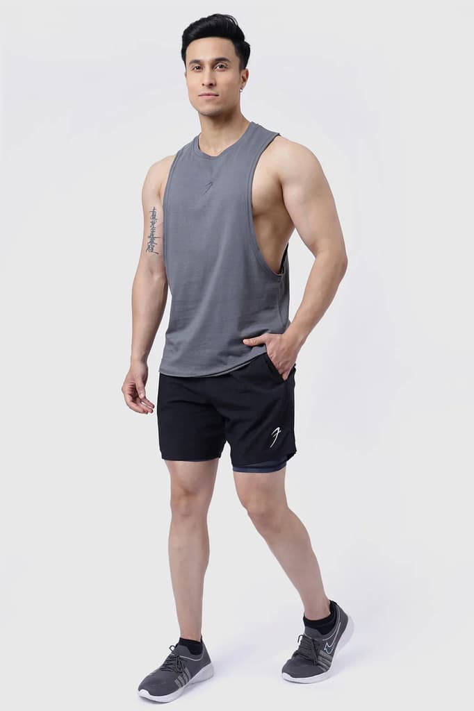 Drift Deep Arm Tank Grey — photo 2