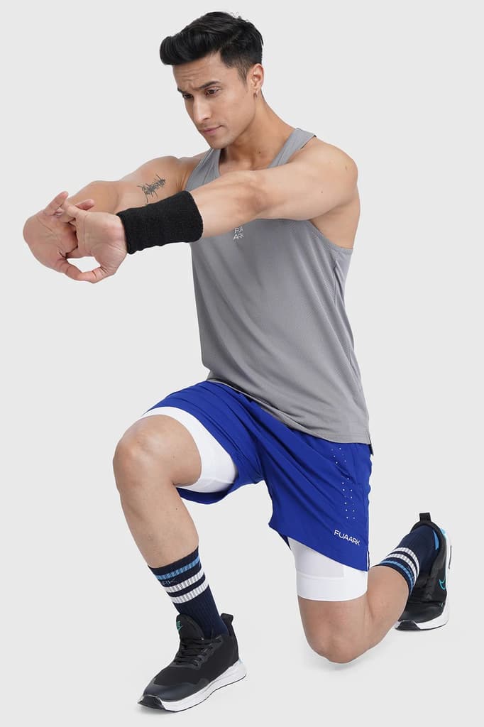2 in 1 Laser Shorts Blue — photo 6