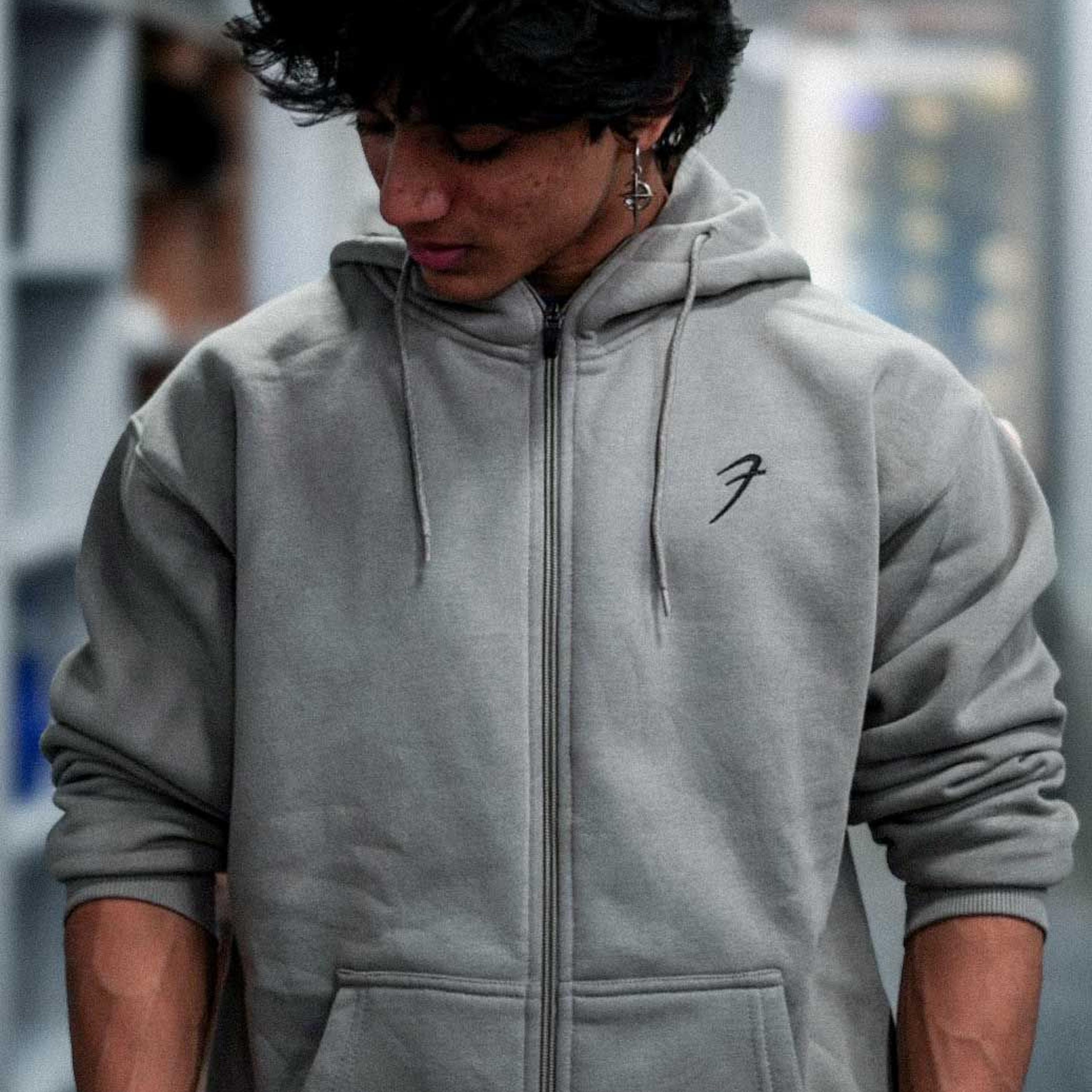 Brookline Oversized Jacket Grey