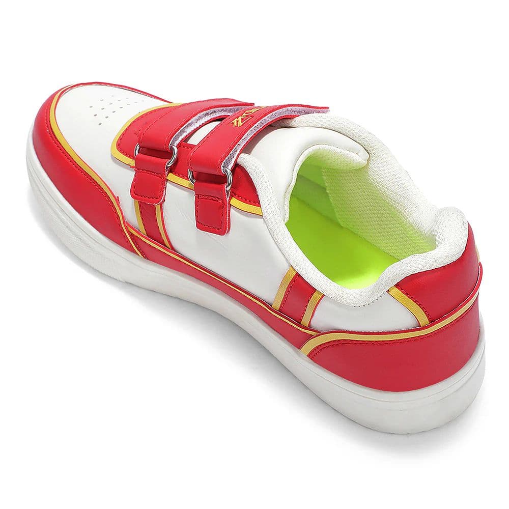 Leap7X Red Sports Non Lacing Sneakers For Kids TOTSTREND5 By Liberty — photo 5