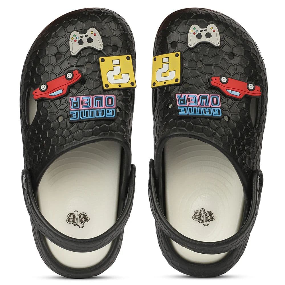 A-HA NITPROWALK Women's Black Casual Clogs - Nitro Sole with Slingback Strap & Molded EVA — photo 7