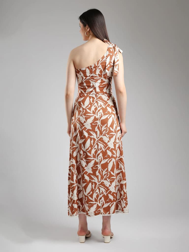 Alizeh One Shoulder Dress- Printed — photo 6
