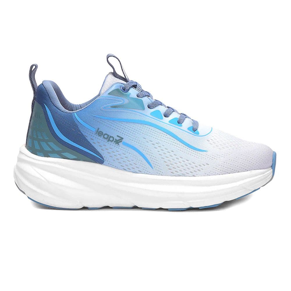 Leap7X DRIVSTEP-E Teal Blue Sports Lacing Running Shoes for Men by Liberty — photo 4