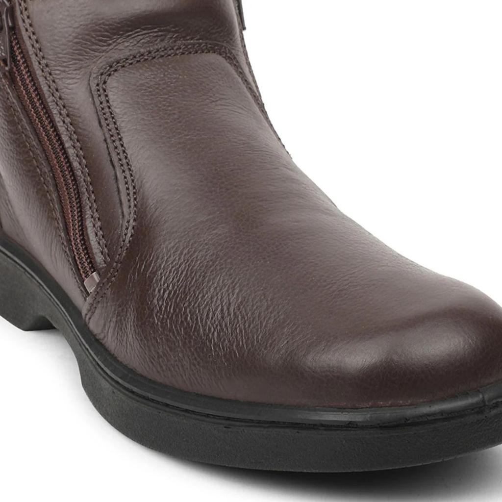 Windsor Brown Casual Non Lacing Boots For Mens 2046-133 By Liberty — photo 4