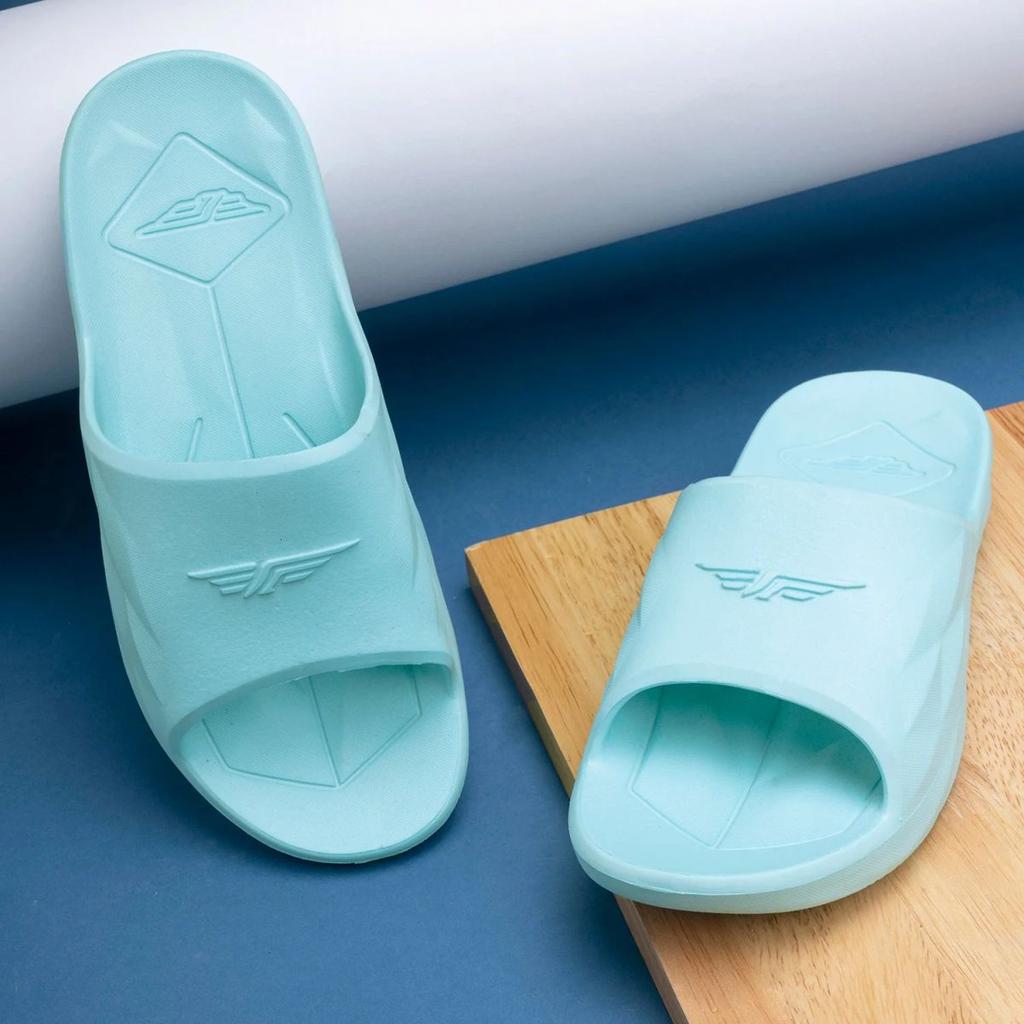 Womens Sliders in Sky Blue | Casual Pool Sliders — photo 6