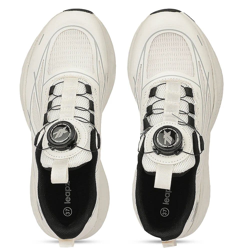 Leap7X ZQ-WFL-04 Off White Twist & Go Sports Non Lacing Walking Shoes for Women By Liberty — photo 8
