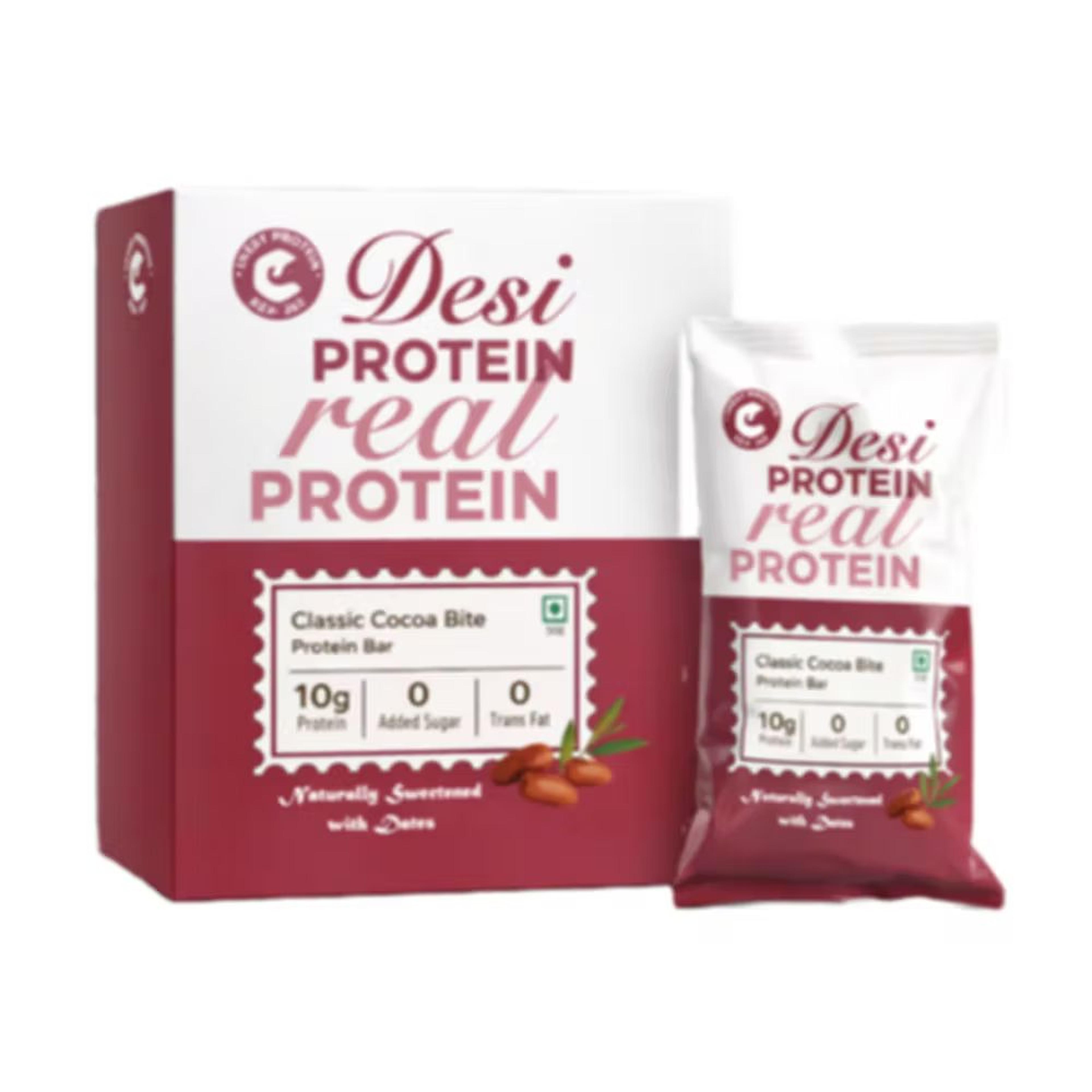 Classic Cocoa Bite Protein Bars: Box of 3