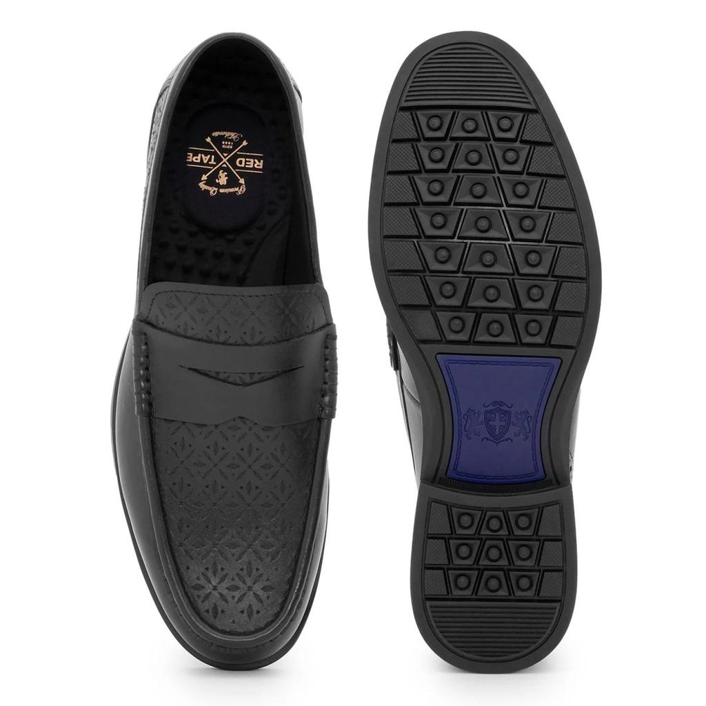 Dress Shoes Moccasin for Men in Black | Formal Low-Cut Shoes. — photo 5