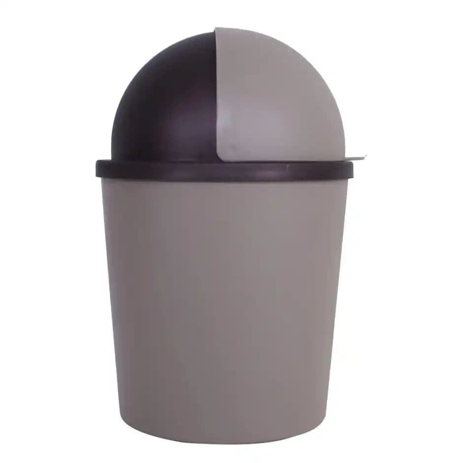 Kuber Industries Small Table Top Dustbin | Plastic Swing Lid | Desktop Trash Can | Coffee — photo 2