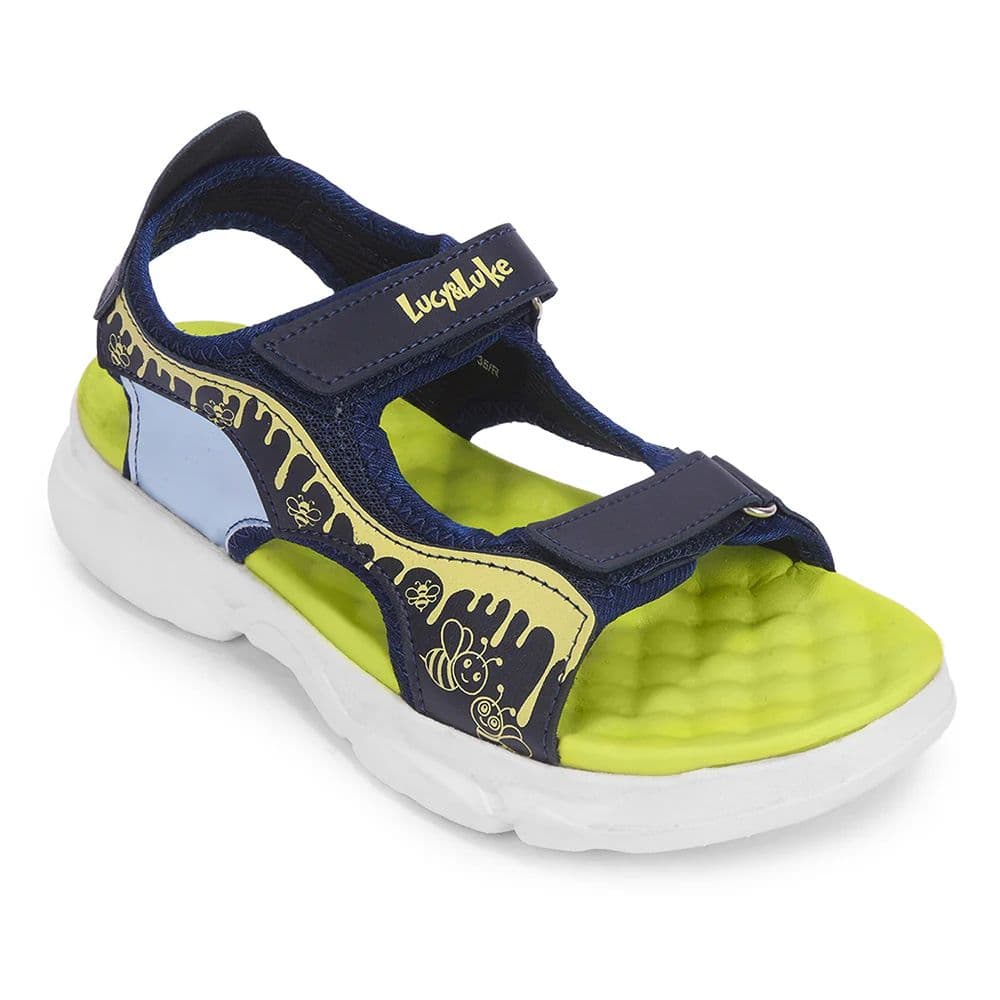 Lucy & Luke Navy Blue Casual Sandal For Kids HIPPO-30SE By Liberty — 8.5C/26 / Navy Blue