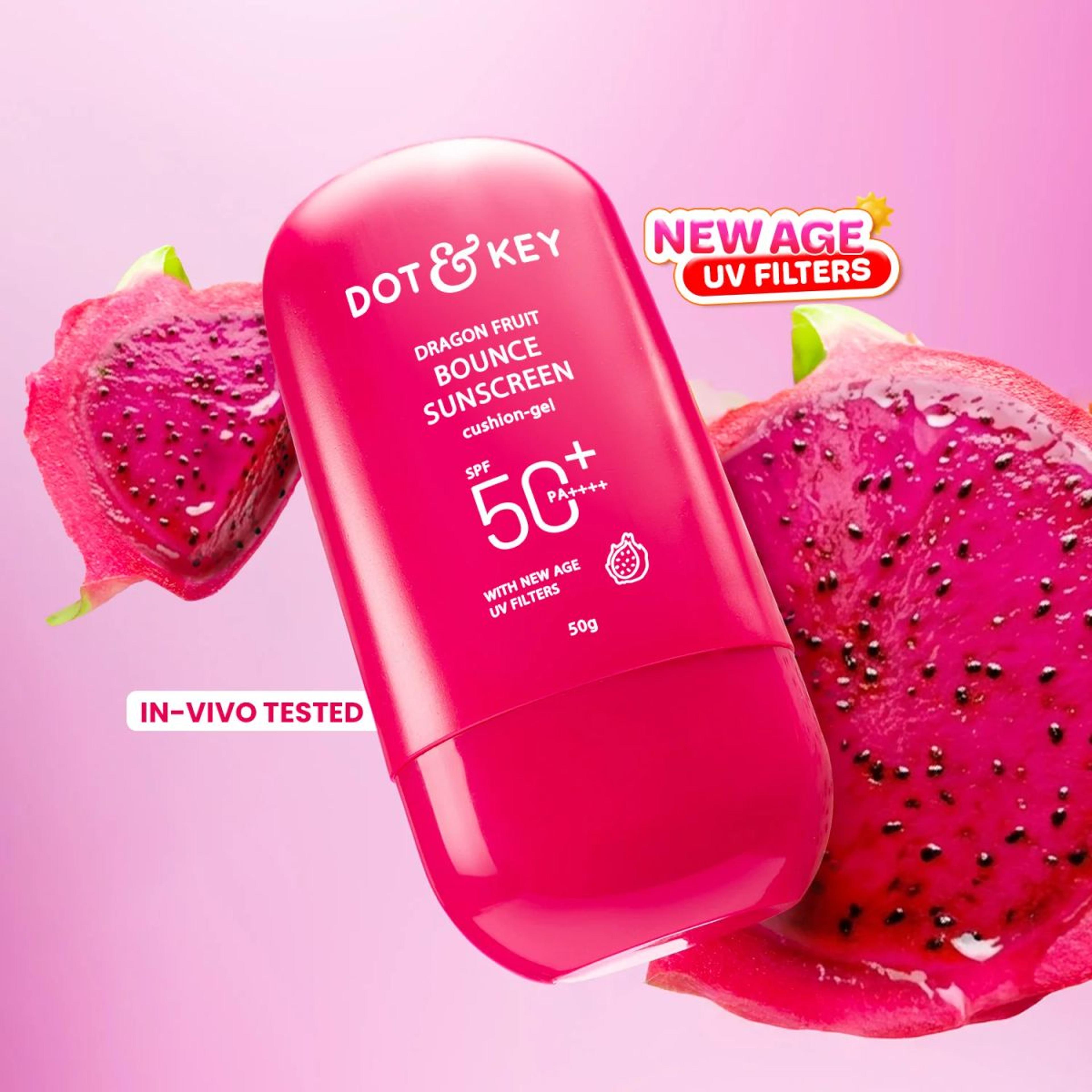 Dragon Fruit Bounce Sunscreen SPF 50+ PA++++ With New-Age UV Filters