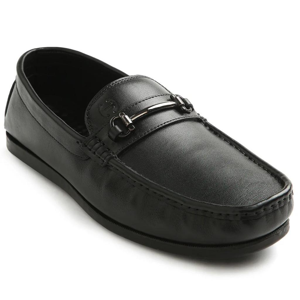 Healers Black Casual Loafers For Men S201-01 By Liberty